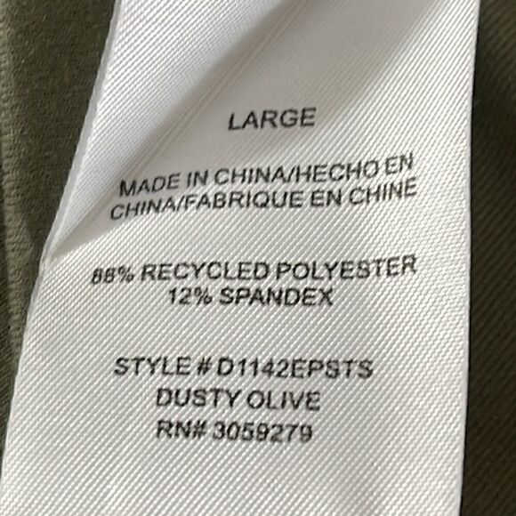 Reaction by Thread and Supply Large Dress Dara Mini Olive green loungewear New - Picture 9 of 10